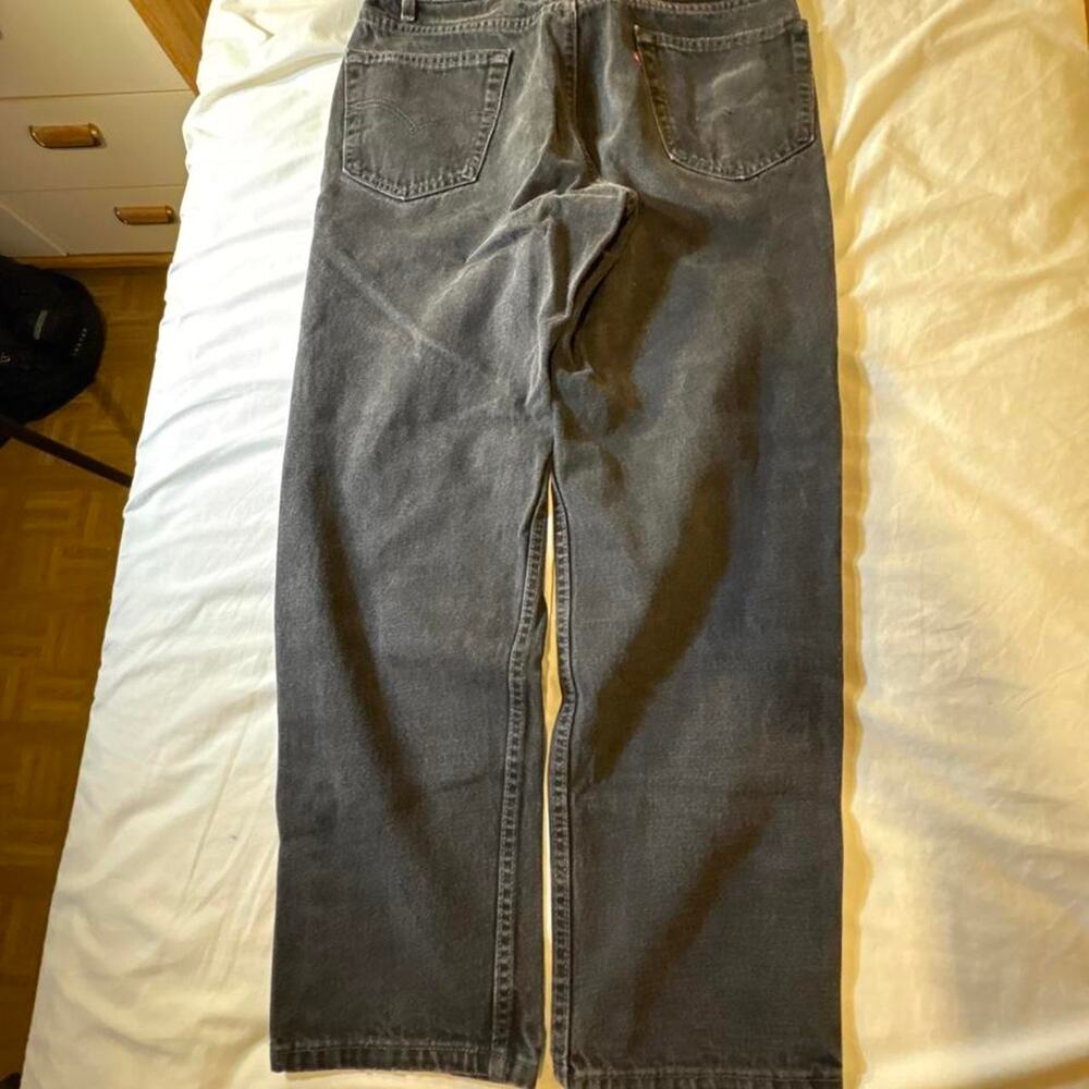 Vintage 90s  skaters Levi's 550 black jeans
